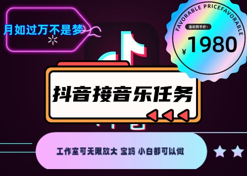 图片[2]-（4043期）外面收费1980抖音音乐接任务赚钱项目【任务渠道+详细教程】-学帮帮