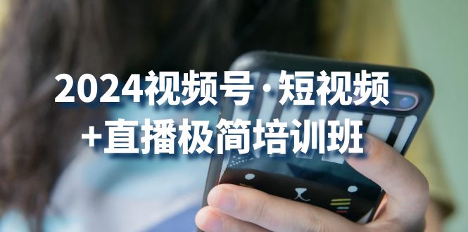 2024视频号短视频+直播极简培训班：抓住视频号风口，流量红利-学帮帮