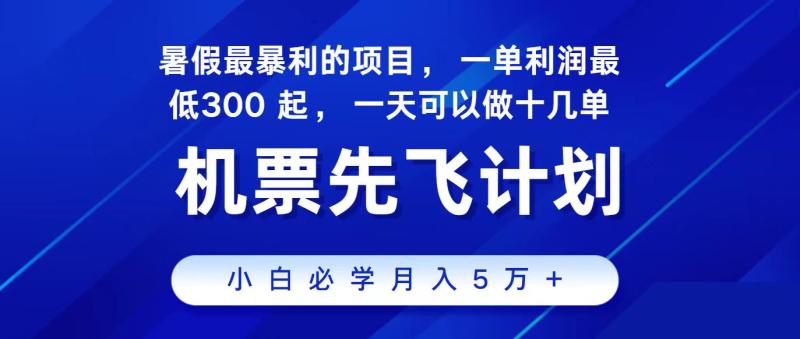 （11204期）2024最新项目，冷门暴利，整个暑假都是高爆发期，一单利润300+，二十…-学帮帮