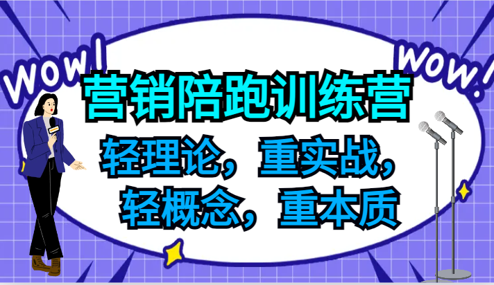 营销陪跑训练营，轻理论，重实战，轻概念，重本质，适合中小企业和初创企业的老板-学帮帮